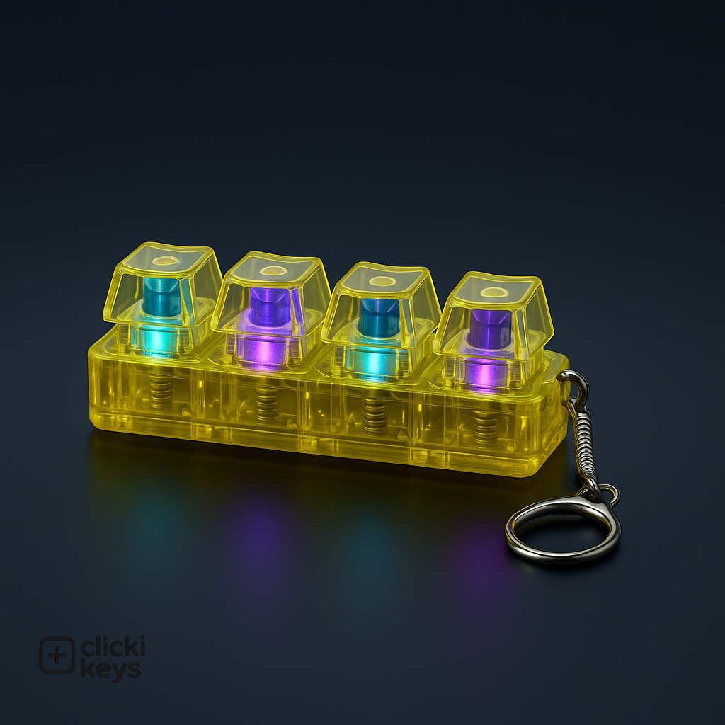 Clicki Keys - Fidget Keyboard Keychain