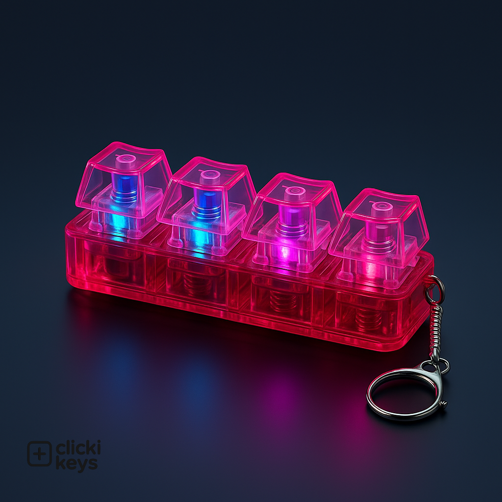 Clicki Keys - Fidget Keyboard Keychain