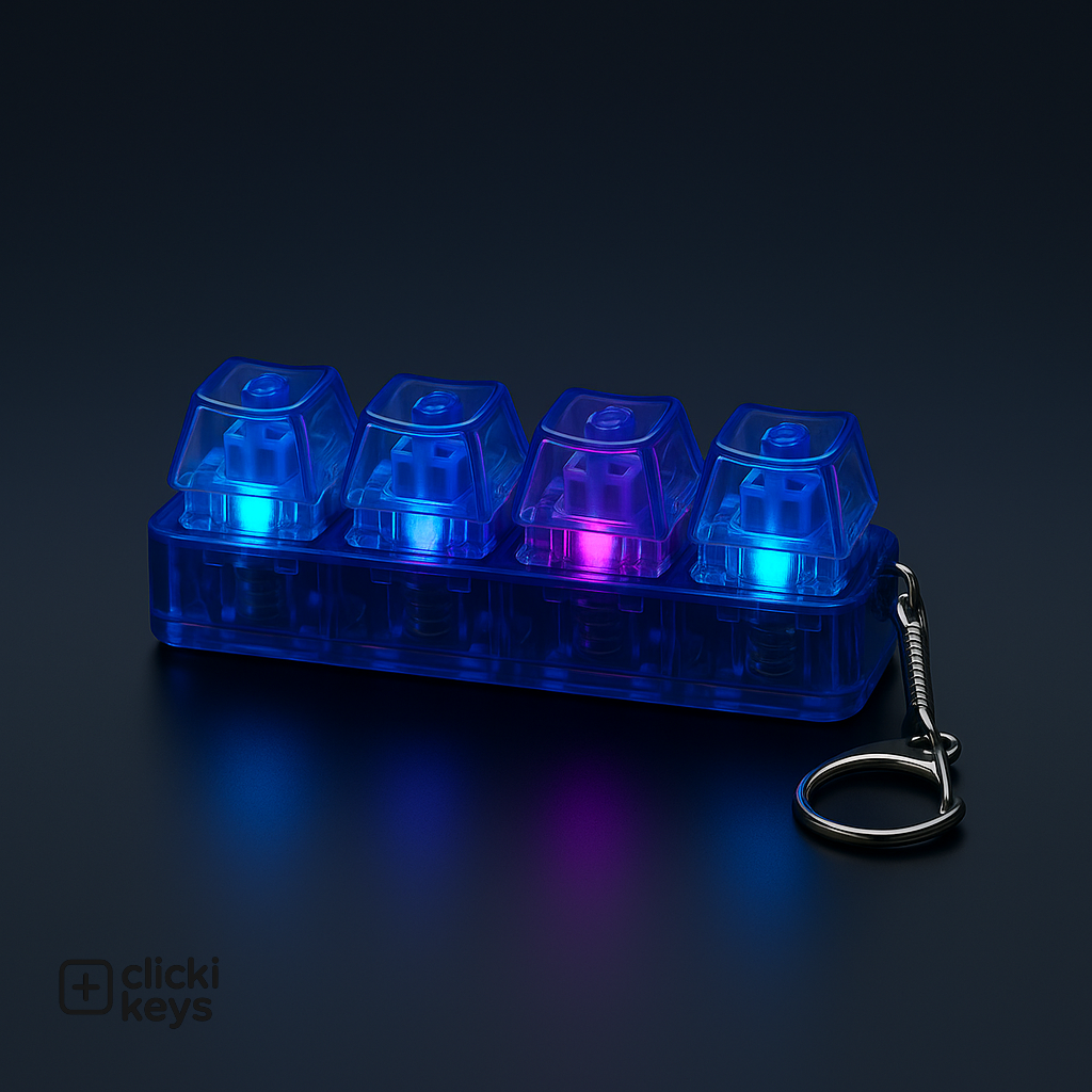 Clicki Keys - Fidget Keyboard Keychain