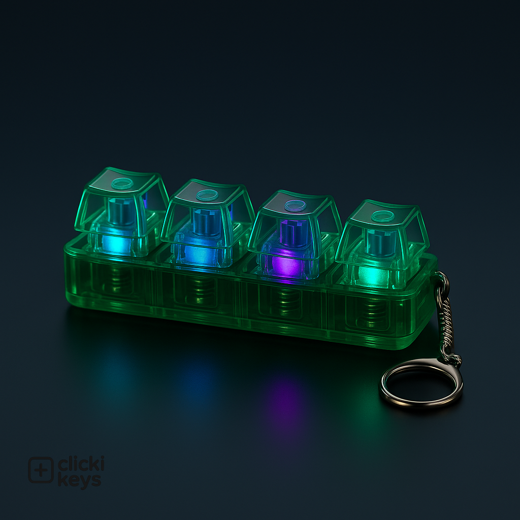 Clicki Keys - Fidget Keyboard Keychain