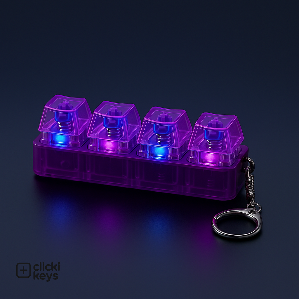 Clicki Keys - Fidget Keyboard Keychain