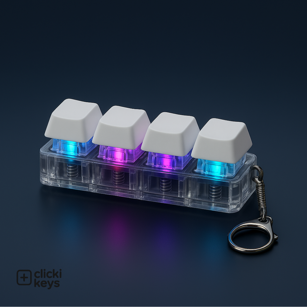Clicki Keys - Fidget Keyboard Keychain