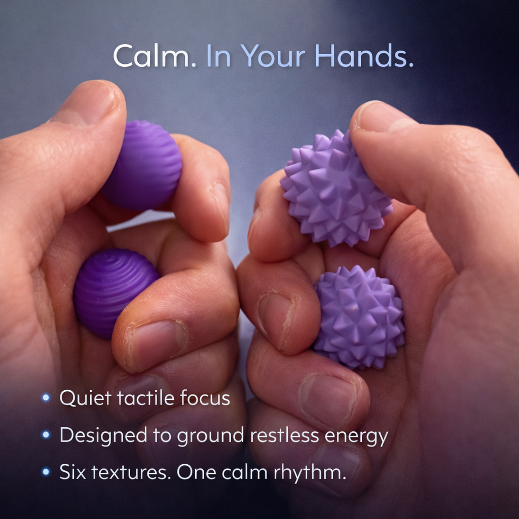 Close-up of two balls meeting, silicone against silicone
